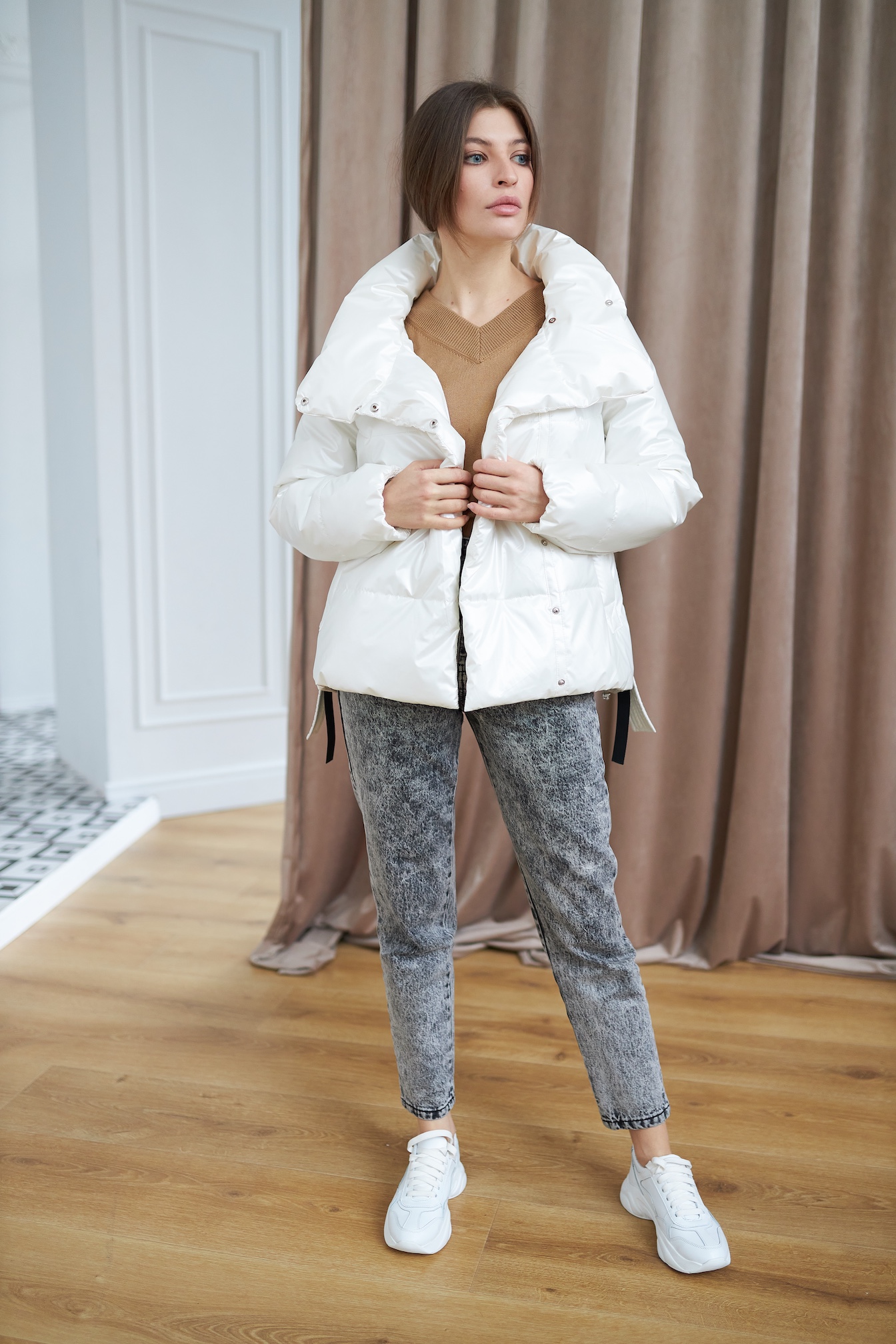 Жіноча куртка ORIGA Кайли 208457 42/XS Білий (992)