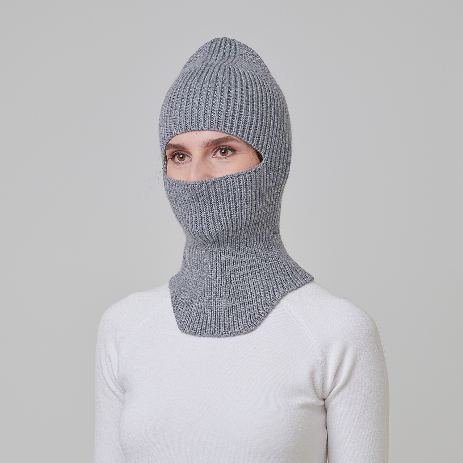 Балаклава унісекс 969-019М LuckyLOOK OneSize Сірий