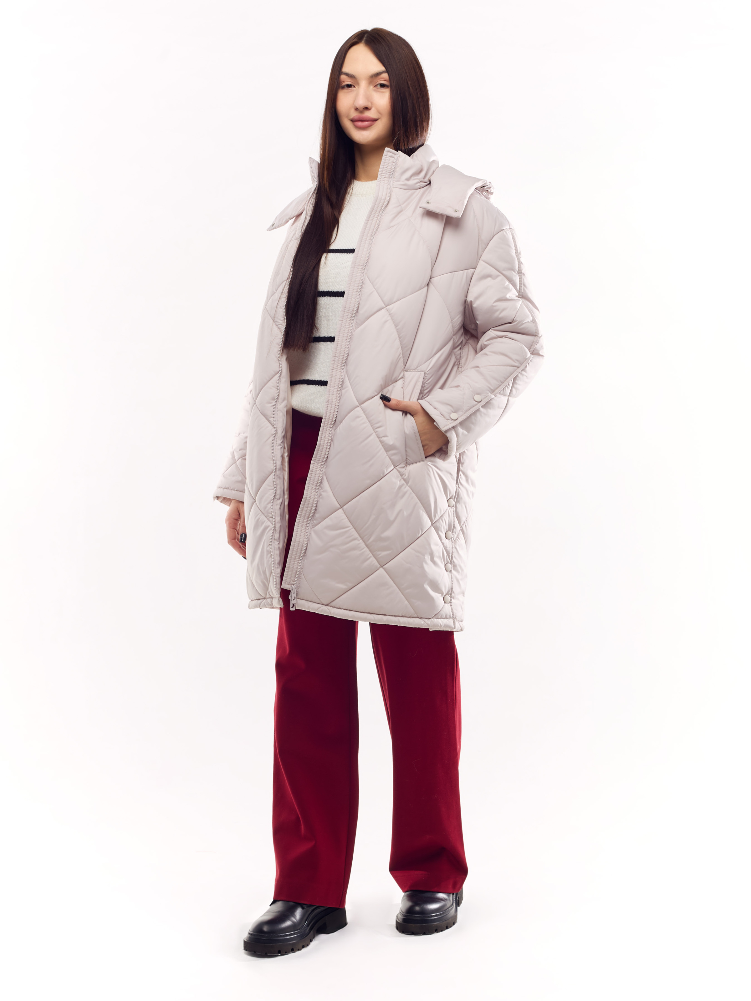 Зимова куртка ORIGA Даниель 251457 54 Перлинний (1081)