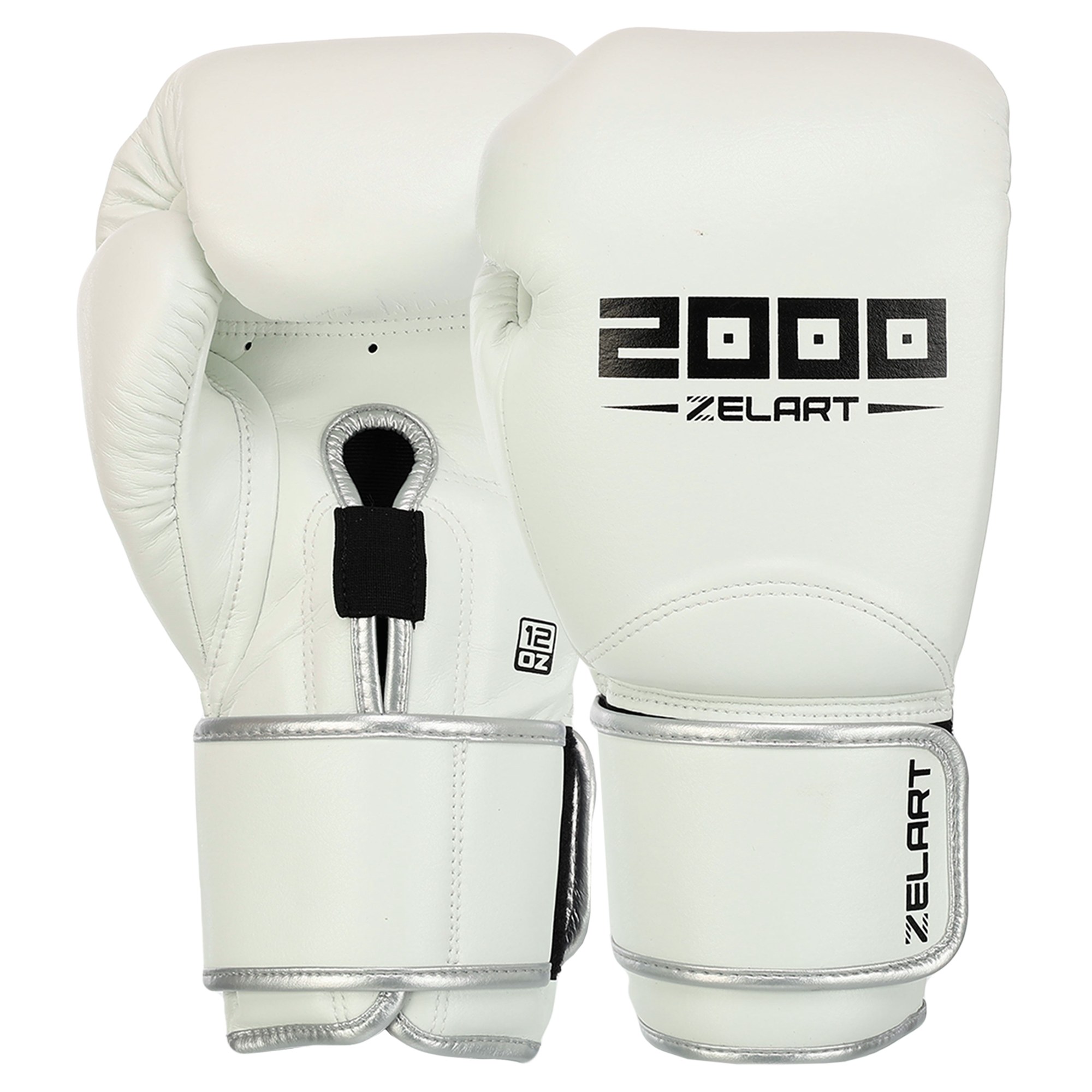Рукавички боксерські Zelart BO-3880 14 унцій Білий
