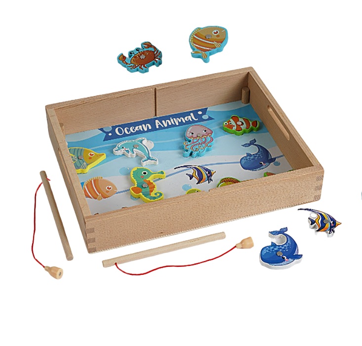 Дерев'яна логічна гра Hai Bao Er 12 двосторонніх карт Різнокольоровий (153050)