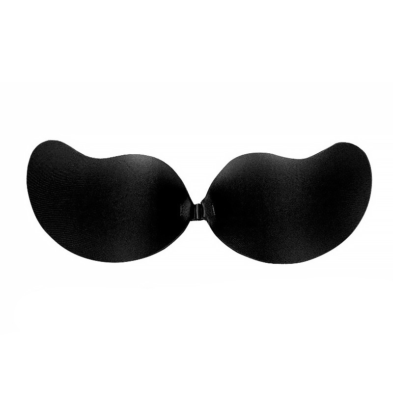 Бюстгальтер-неведимка No Brand Fly Bra G00D88 B з ефектом Рush Up Чорний (12351-76127)