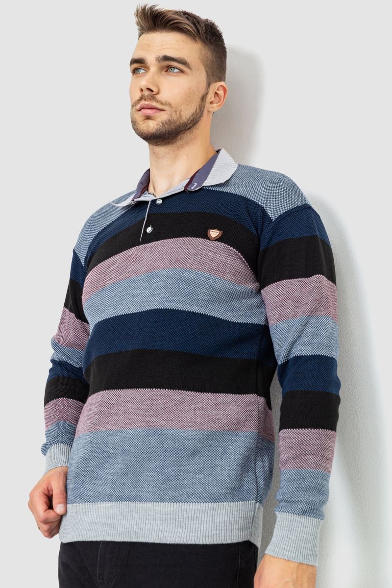 Светр-обманка чоловічий AGER Синьо-чорний 161R901-1 XL (103758_794532)