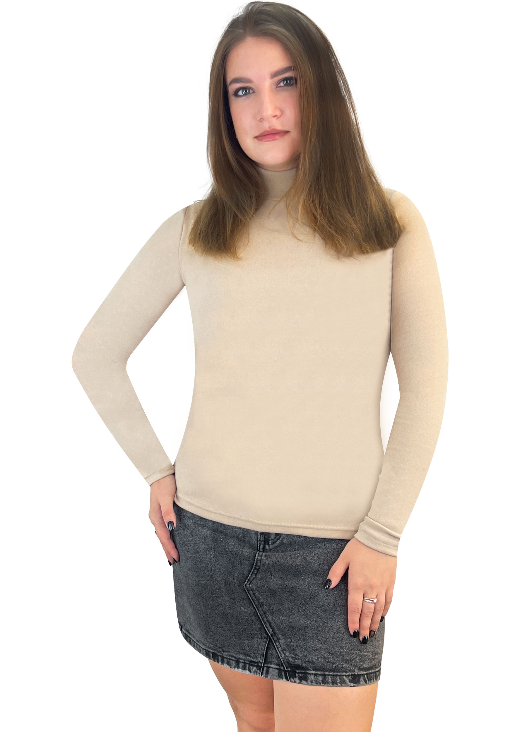 Водолазка жіноча Жемчужина Стилей 25159 48-50 Бежевий (14153)