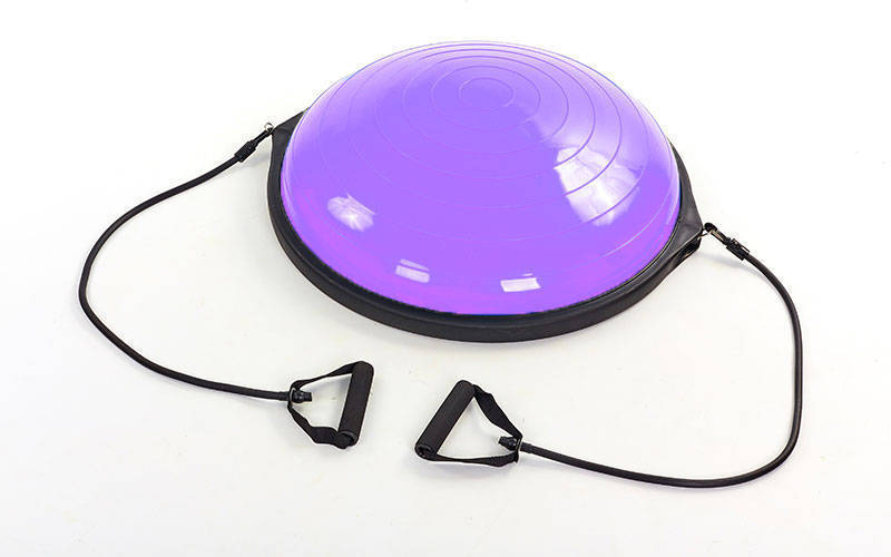 Балансувальна платформа planeta-sport BOSU з двома еспандерами BS-1590 Фіолетовий