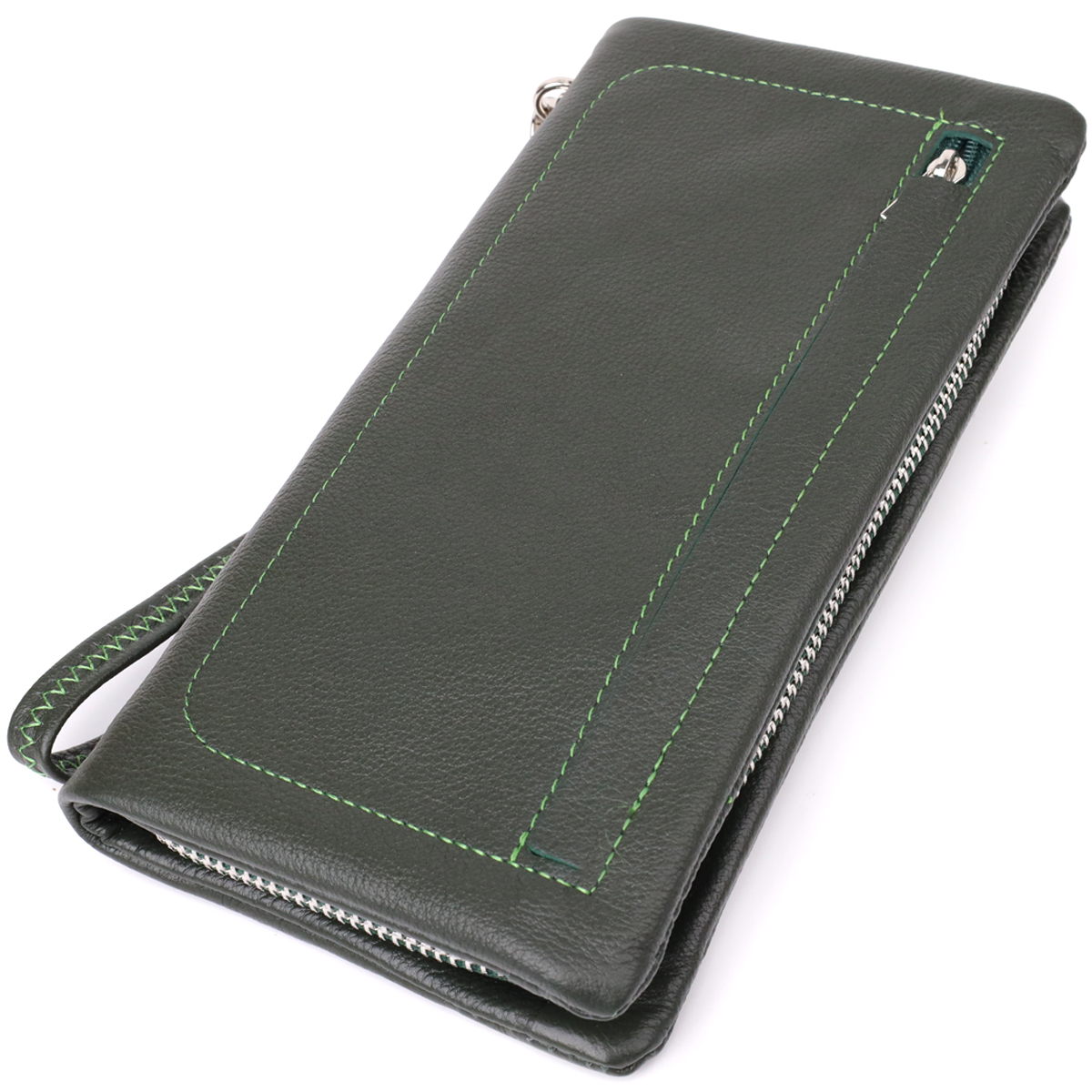 Гаманець-клатч для жінок ST Leather 23103 20х10,5х2 см Зелений