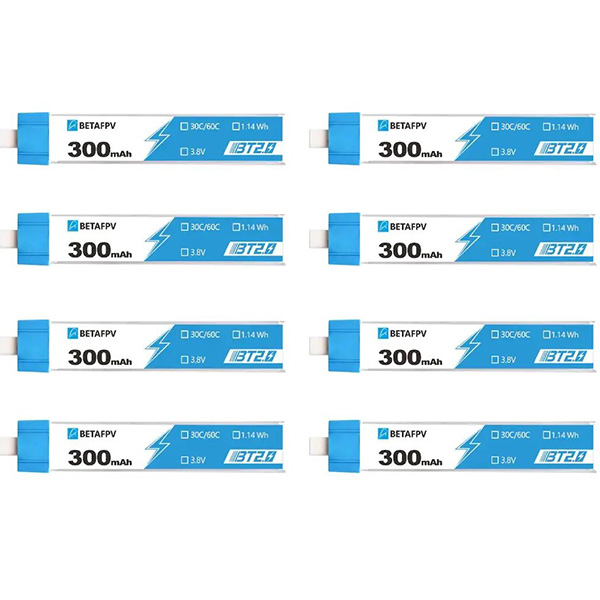 Акумулятори BETAFPV 1S 300 мАг для Cetus та Meteor 8 шт
