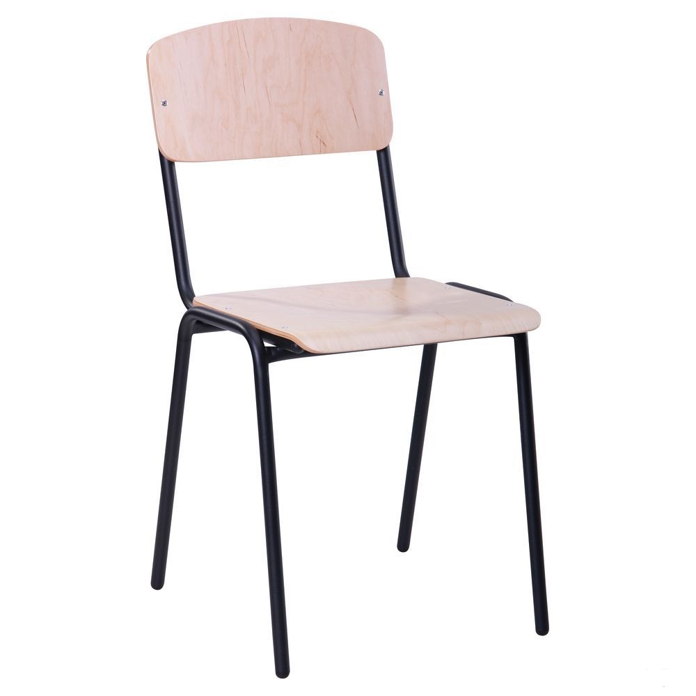 Стілець AMF Навчальний №6 82x43x50 см Чорно-бежевий (110043)