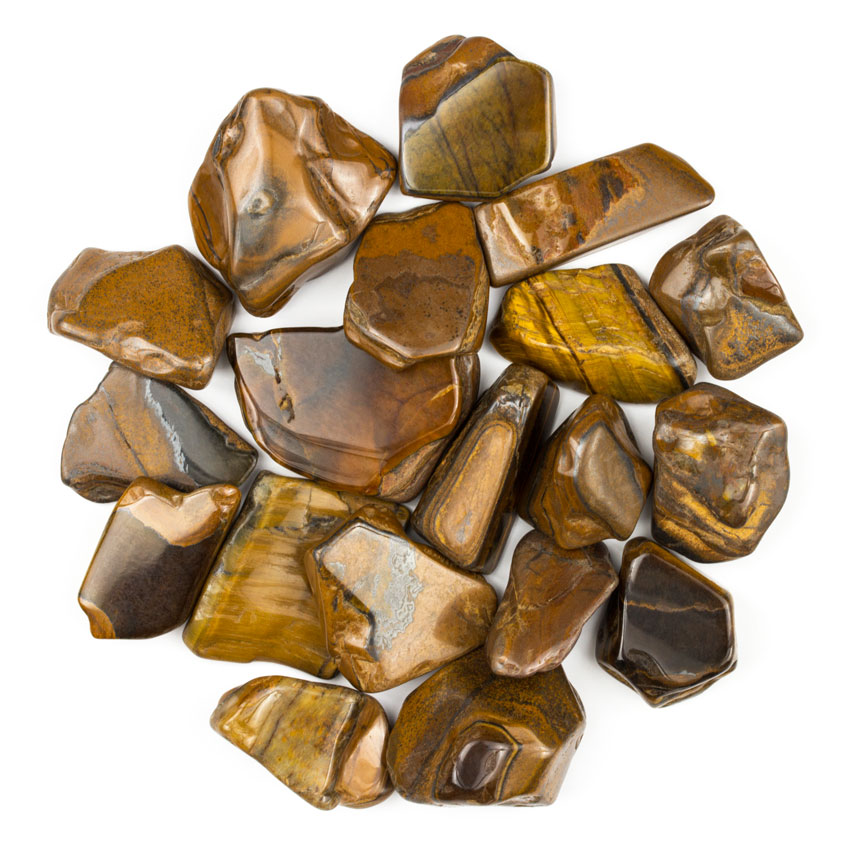 Камені для декору No Brand Тигрове око 100 г 15-40 ммЗолотисто-коричневий (27814)