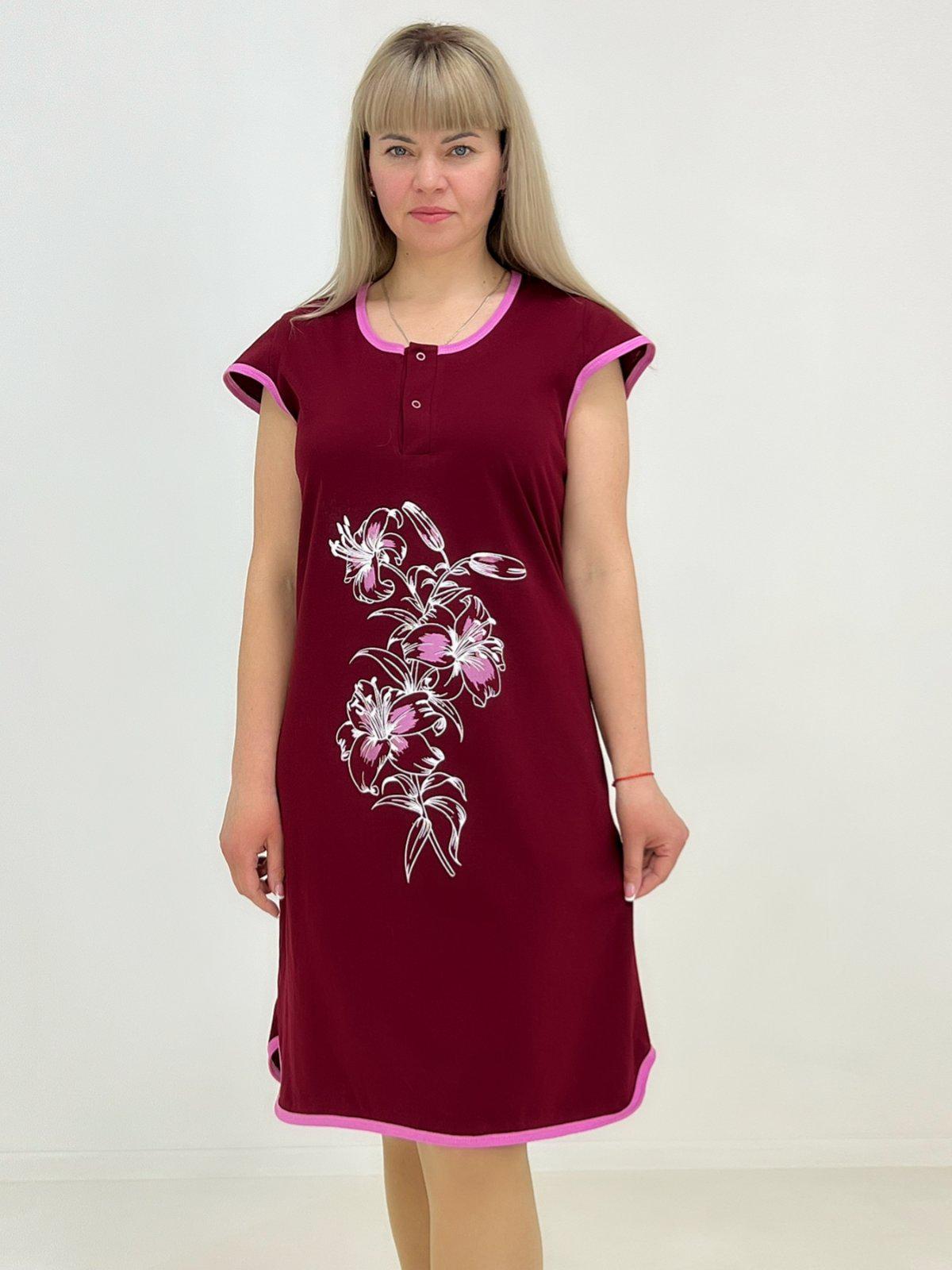 Туніка жіноча Triko Bordo Lily 48-50 Бордовий (18904072-1)