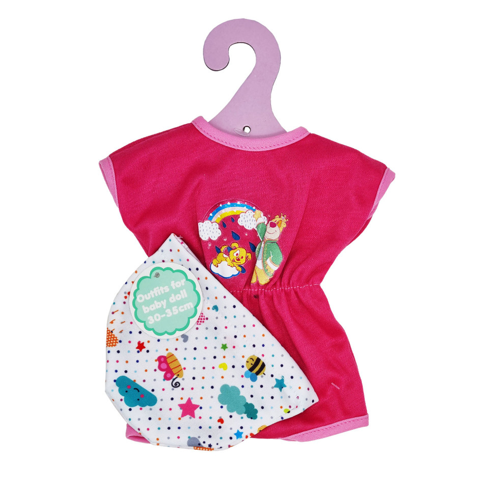 Ігровий набір Плаття для ляльки Веселка Bambi YLC235P з шапочкою
