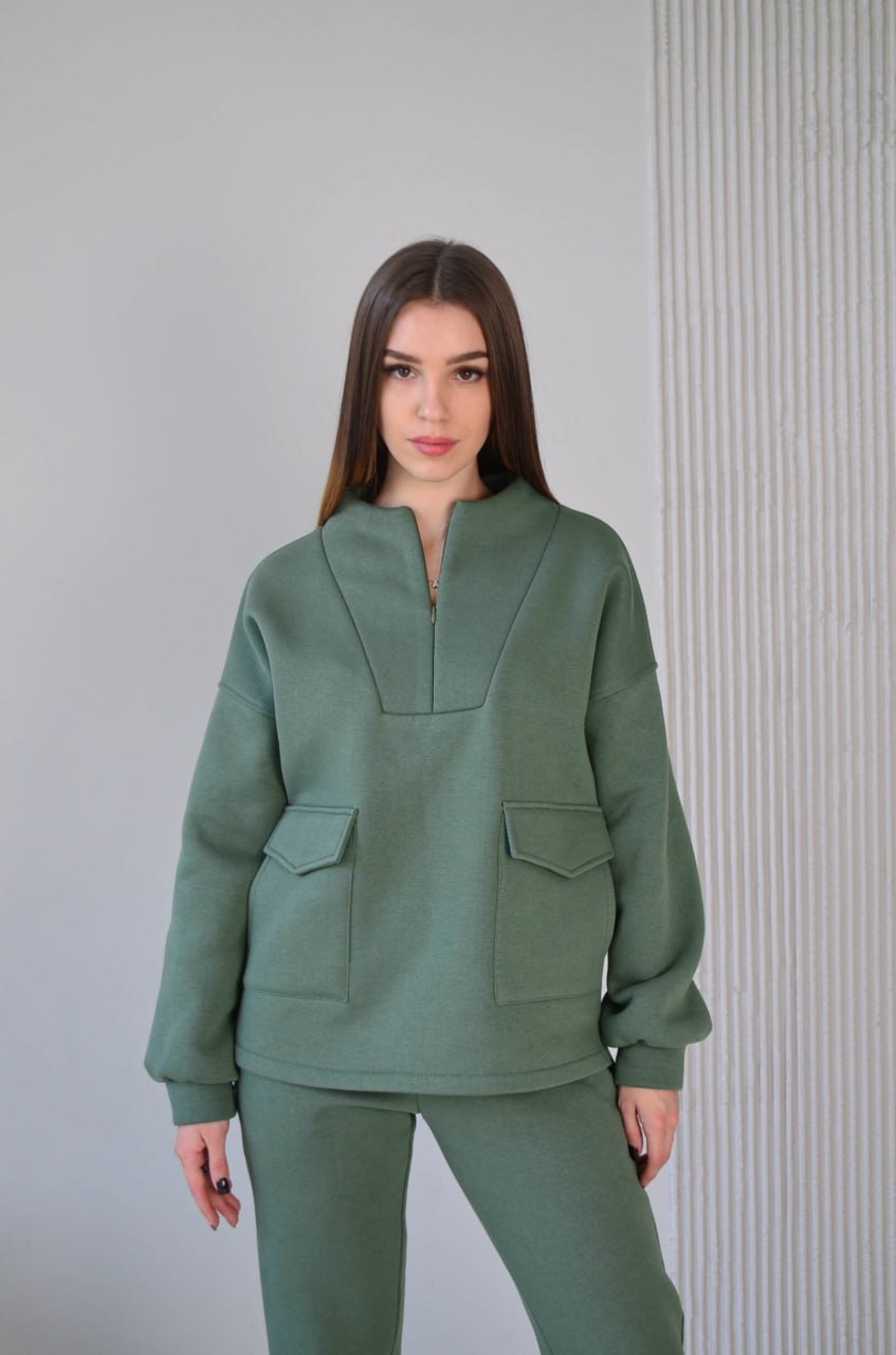 Світшот RiMari Байлін СВ 0523 52 Оливковий (19812)