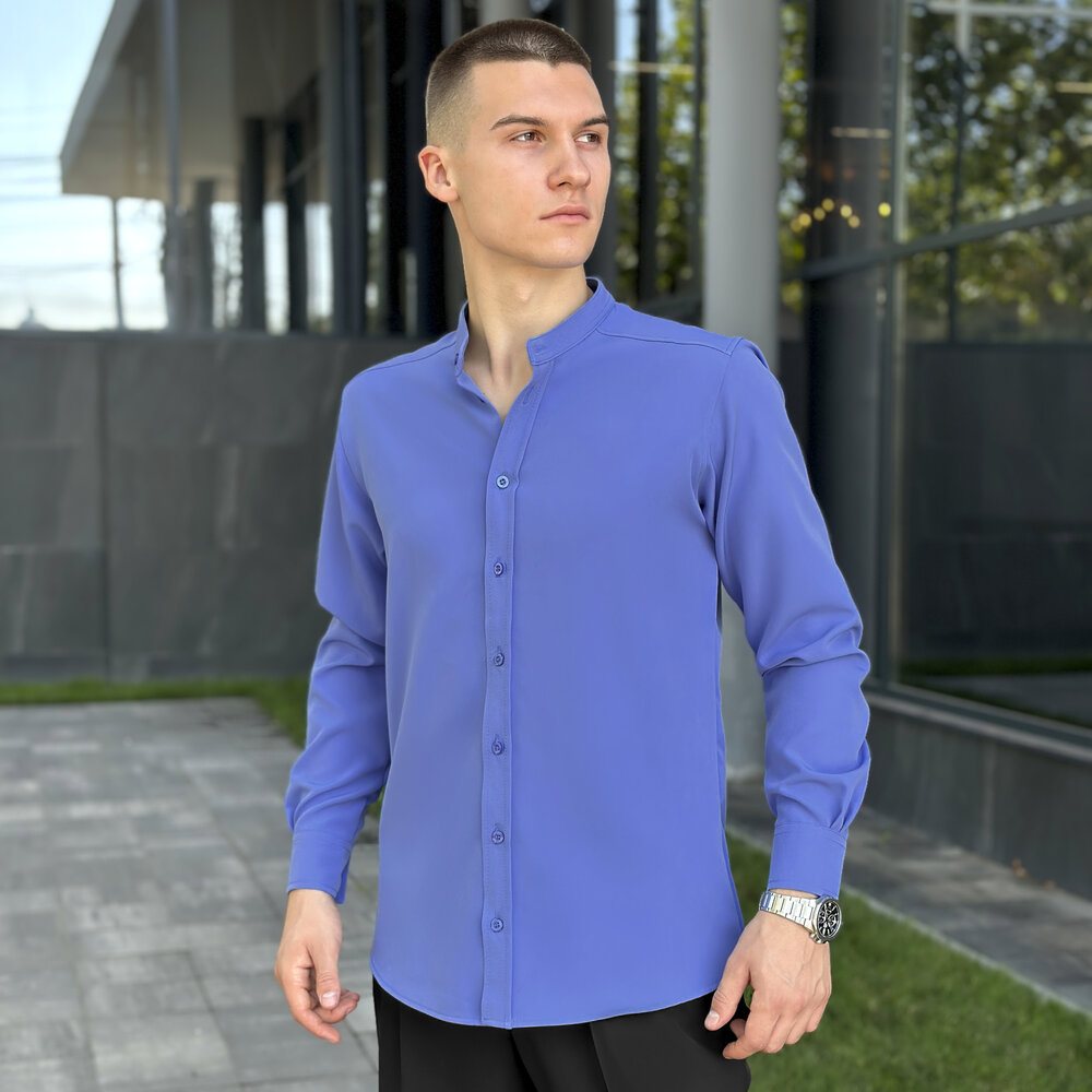 Сорочка чоловіча Pobedov Legend 37589 XL Бузковий (00000006761)