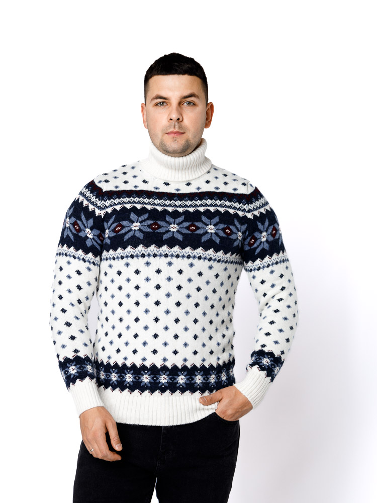 Чоловічий светр L молочний Gerekli ЦБ-00233273