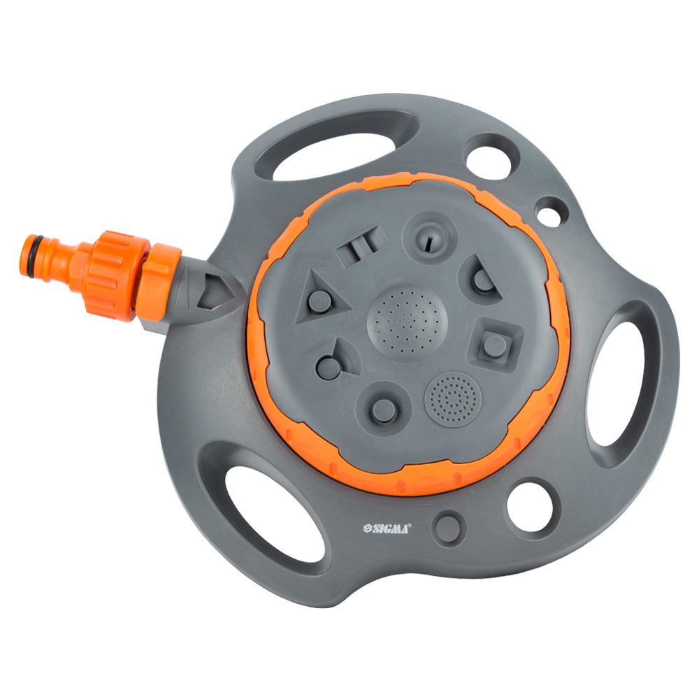 Дощувач на пластиковій базі 8-ми режимний з вимикачем FLORA (5013714)