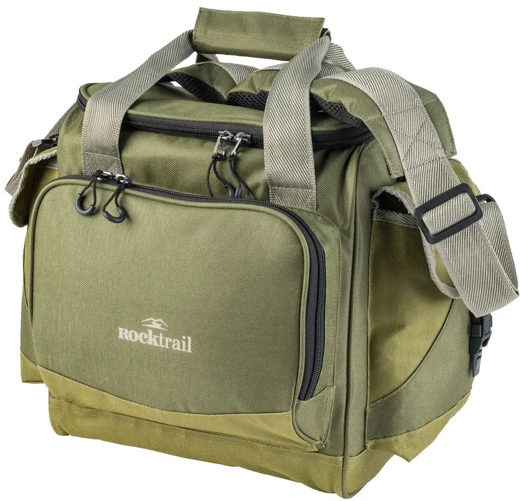 Сумка рибальська Rocktrail з контейнерами для снастей 38х26х30 см Хакі (IAN445628)
