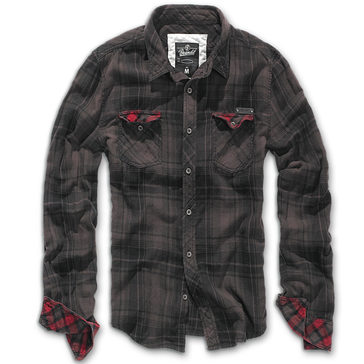 Сорочка Brandit Check Duncan BROWN-BLACK XXL Комбінований (4016.67)