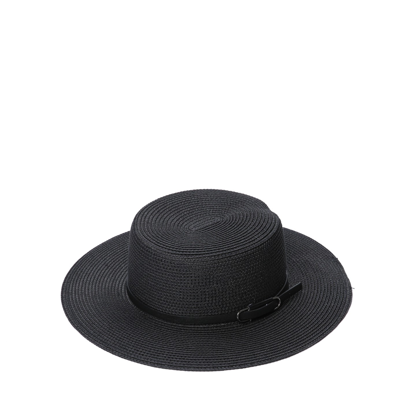 Капелюх канотьє жіночий LuckyLOOK Евора 56 Чорний 808-348