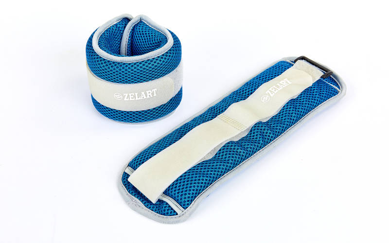 Обтяжувачі-манжети водонепроникні planeta-sport FI-7210-2 (2 x 1кг) Синьо-сірий 2 шт