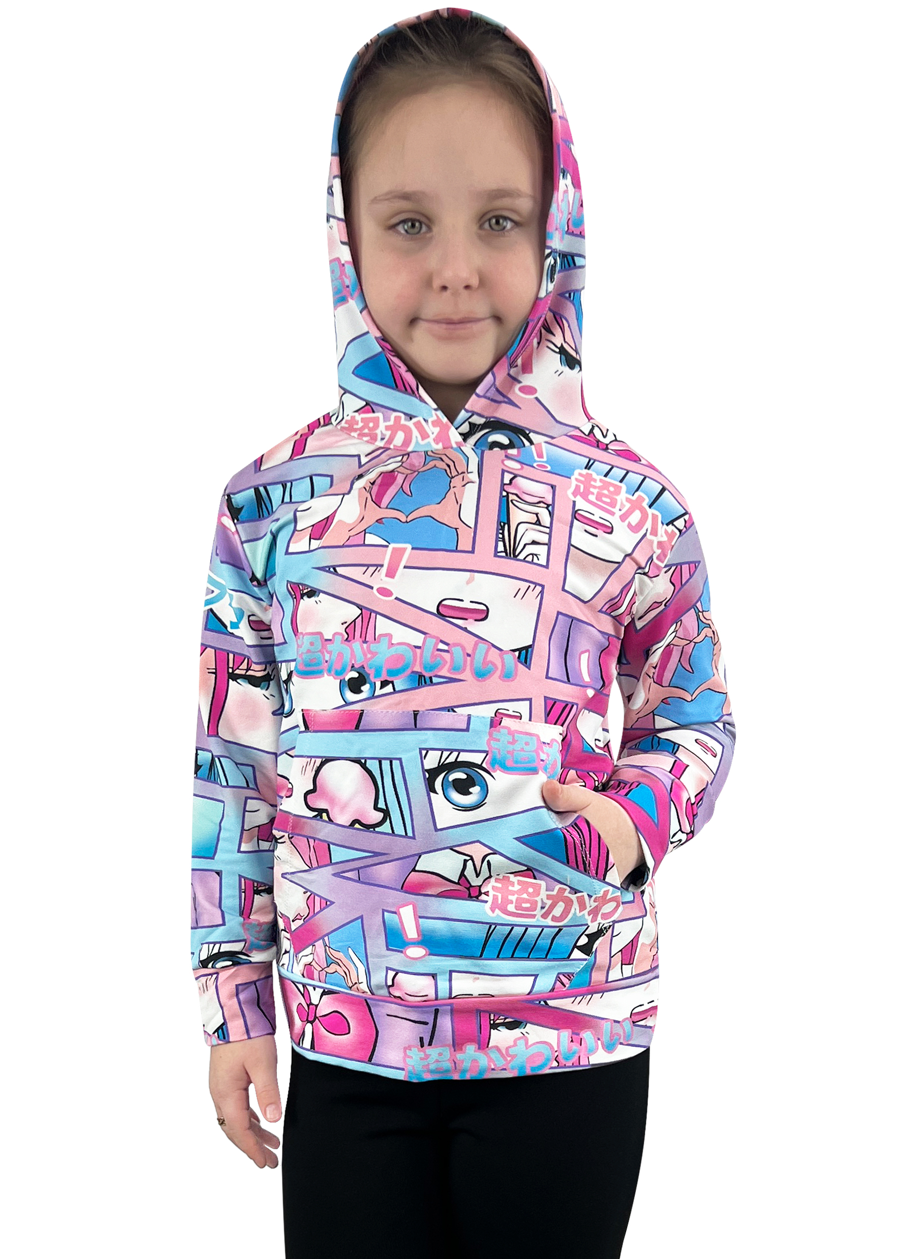 Худі для дівчаток Модельер 31632 34 Різнокольоровий (17826)