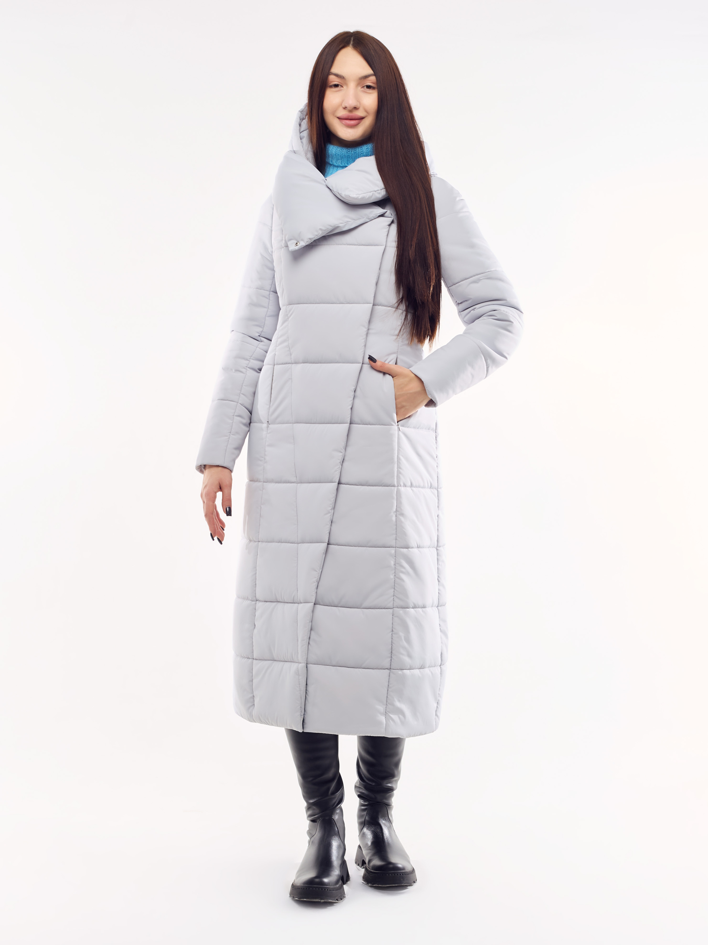 Зимова куртка ORIGA Комильфо 253457 48 Сірий (1086)