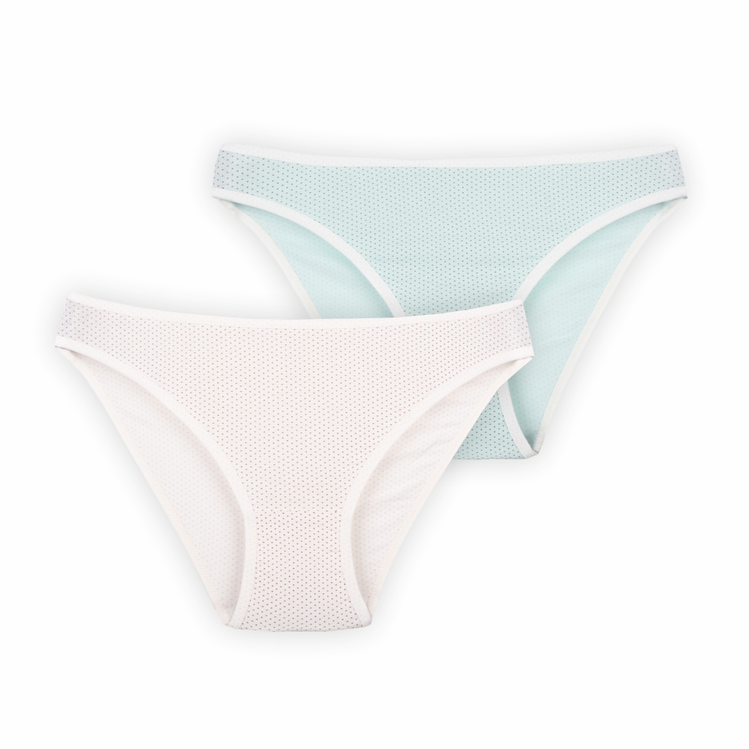 Набір жіночих трусів Vivioji TRW-20-3 Молочний/Ментоловий XL (2шт) (12326)