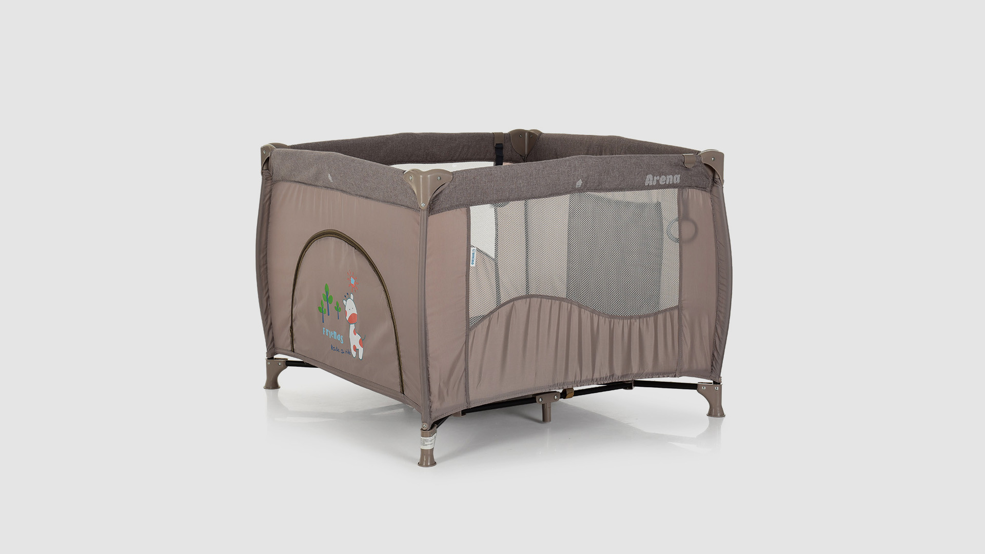 Дитячий манеж EL CAMINO ME 1030 ARENA BEIGE LEN Бежевий (KI01084)