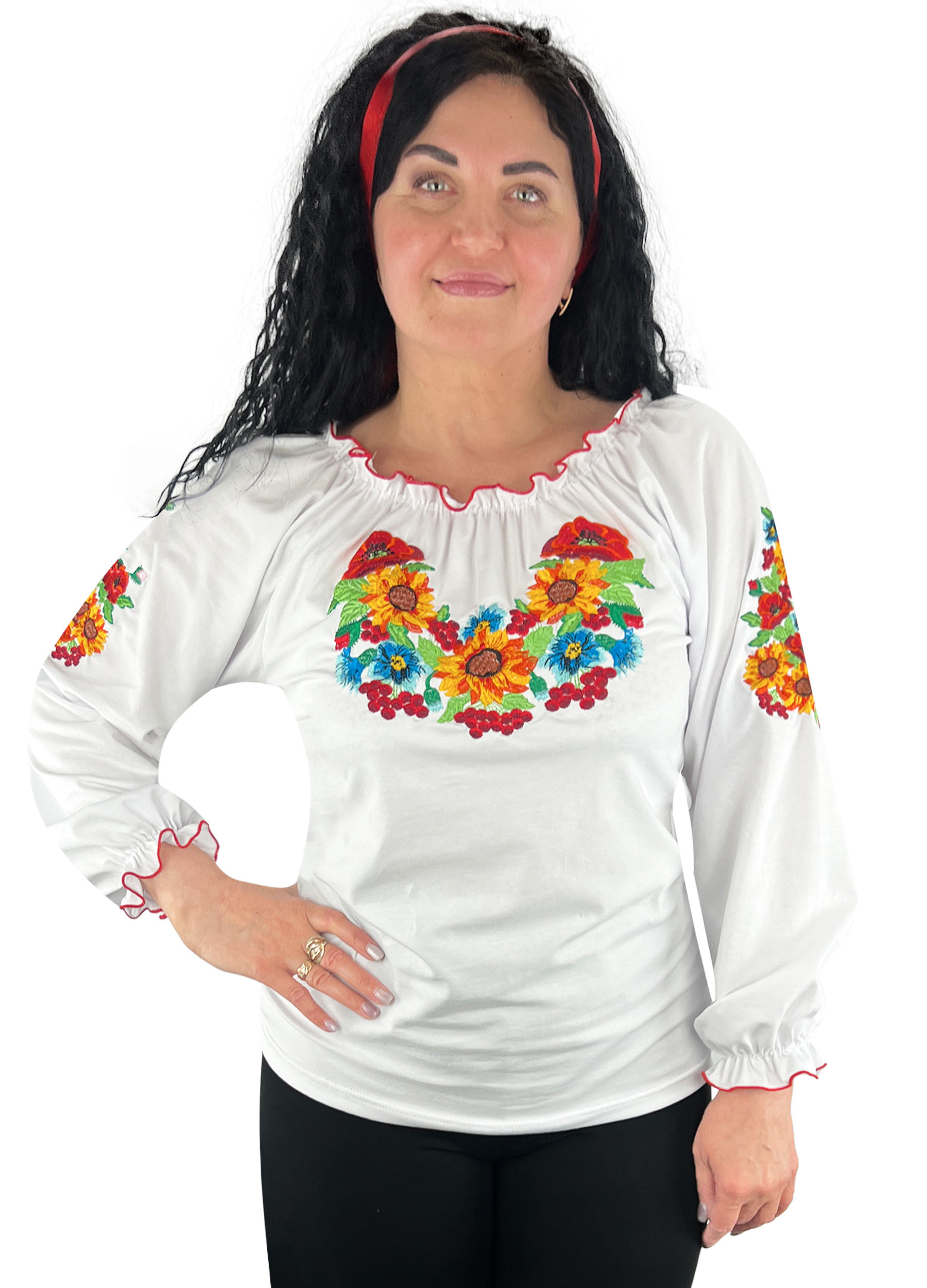 Вишиванка жіноча Модельер 30846 44 Білий (16627)