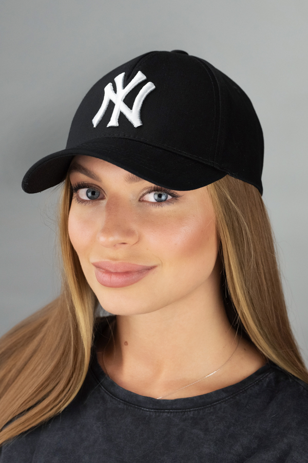 Бейсболка унісекс Braxton Нью-Йоркер (1391-M) 57402 56-60 Чорно-білий (57413)