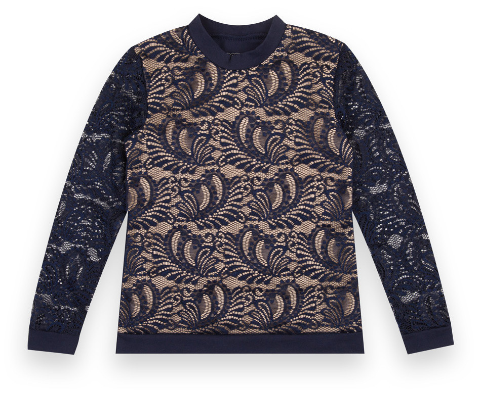 Блуза дитяча для дівчинки GABBI BLZ-21-1 Molo Темно-Синій на зріст 128 (12880)