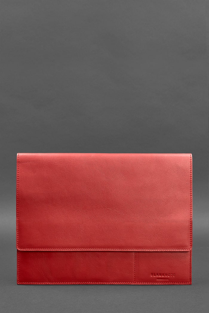 Шкіряна папка для документів А4 (на магнітах) червона BlankNote