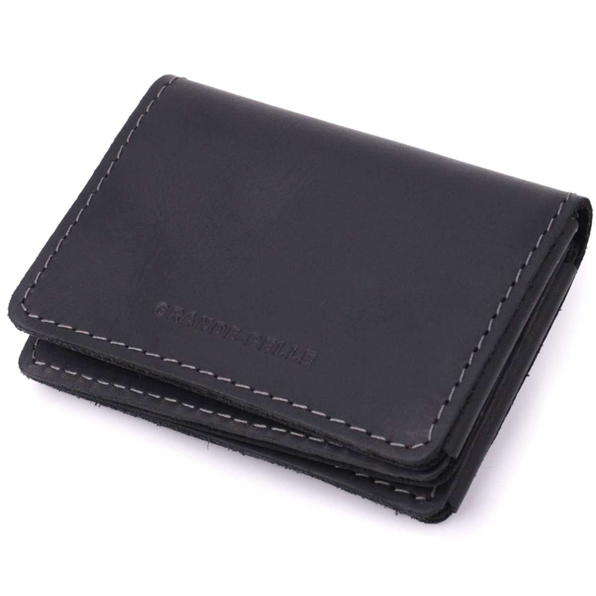 Обкладинка на автодокументи Grande Pelle 22872 10х7х2 см Чорний