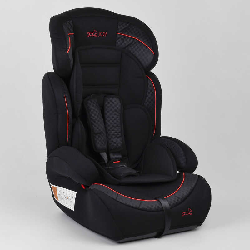 Дитяче автокрісло JOY 57893 універсальне, група 1/2/3 (9-36 кг), Black/Red (100052)
