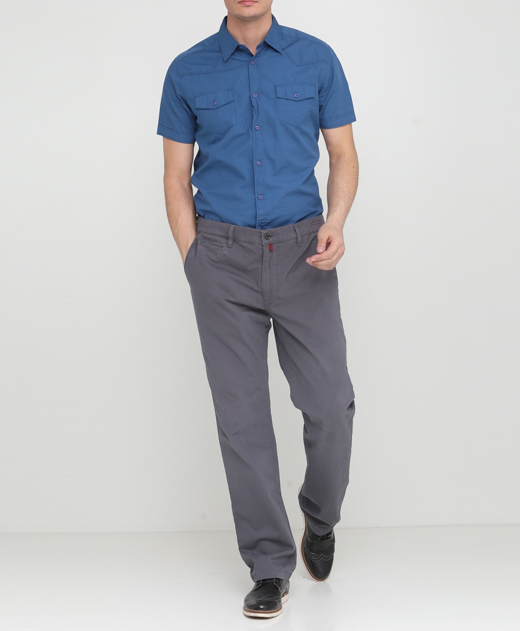 Чоловічі штани-поло Pierre Cardin 40/34 Сірий (2900055900011)