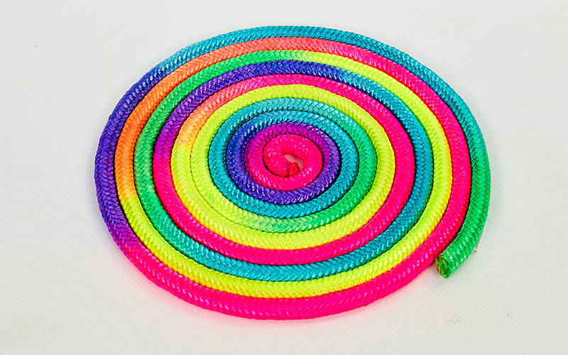 Скакалка для художньої гімнастики 3м Lingo Веселка C-6270