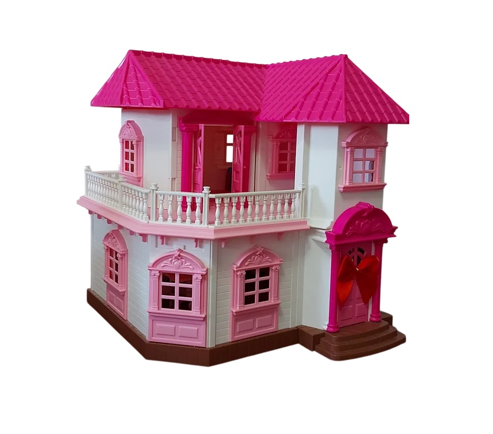 Ігровий будиночок Yufeng Щаслива родина 51х17х37,5 см Рожевий (81943)