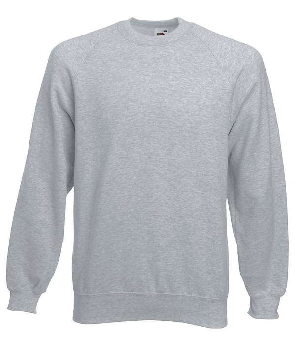 Реглан Fruit of the loom Classic raglan sweat 2XL Сіро-ліловий (62-216-0)