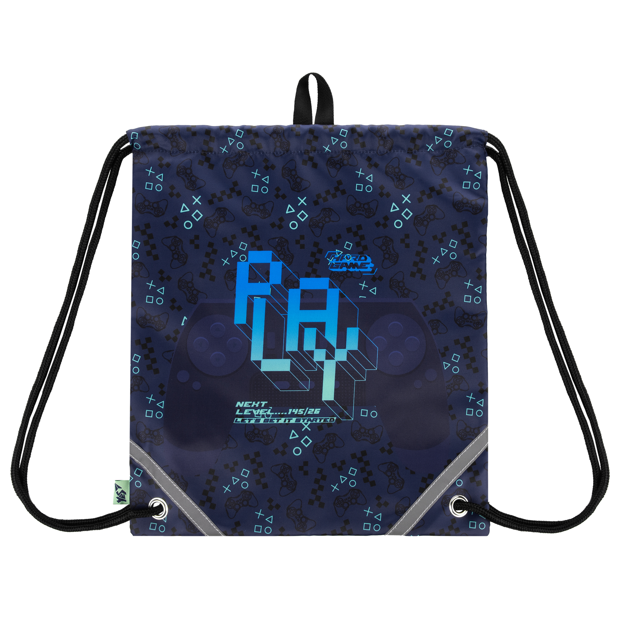 Сумка для взуття YES SB-10-N Game On! 40х35 см Синій (550045)