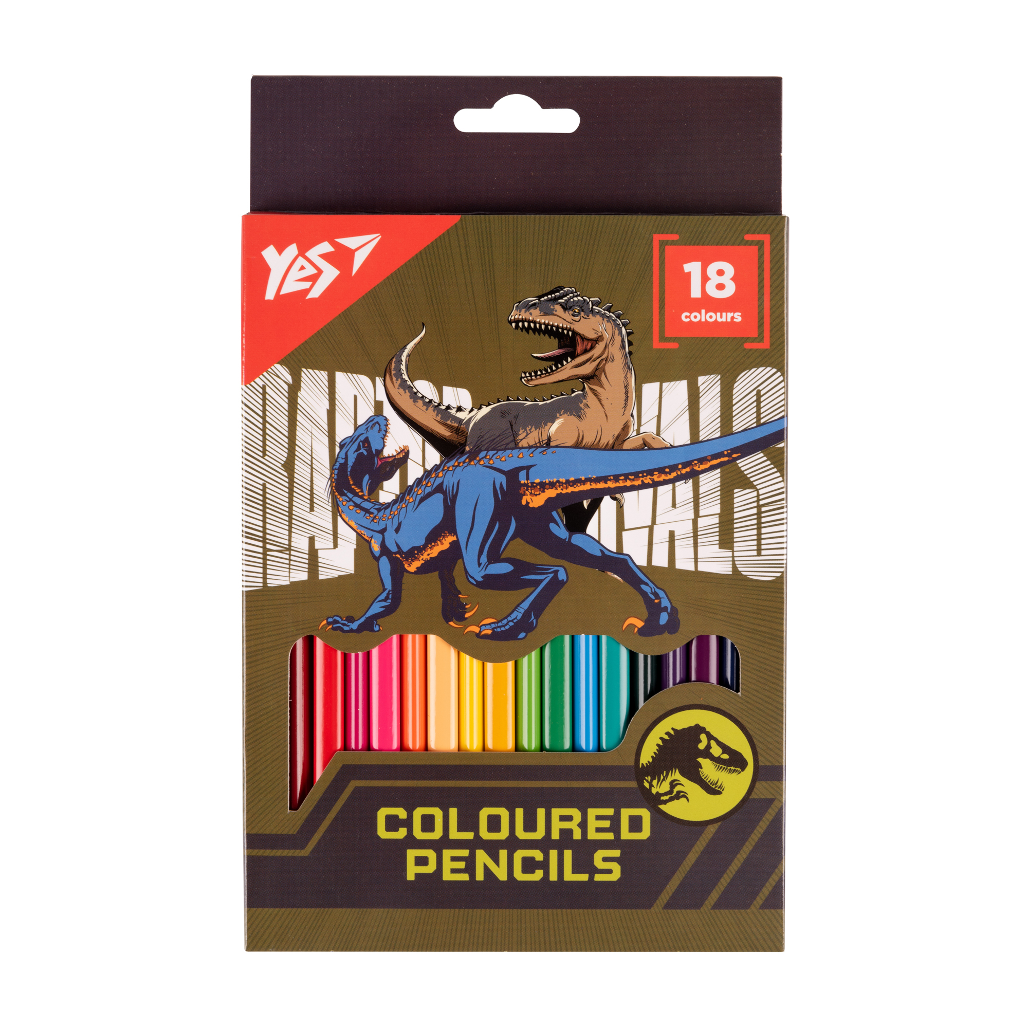 Олівці кольорові YES Jurassic World 18 кольорів (290736)