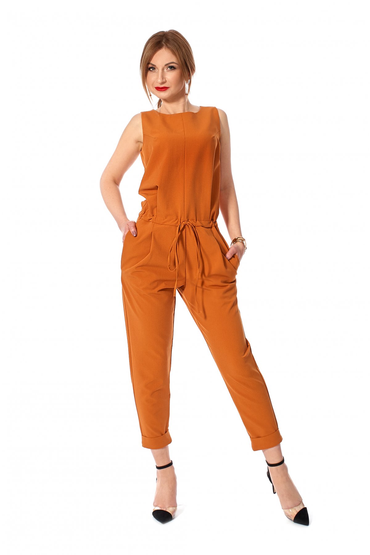 Комбінезон SL-FASHION 48 Гірчичний (SLF-1138.01-4)