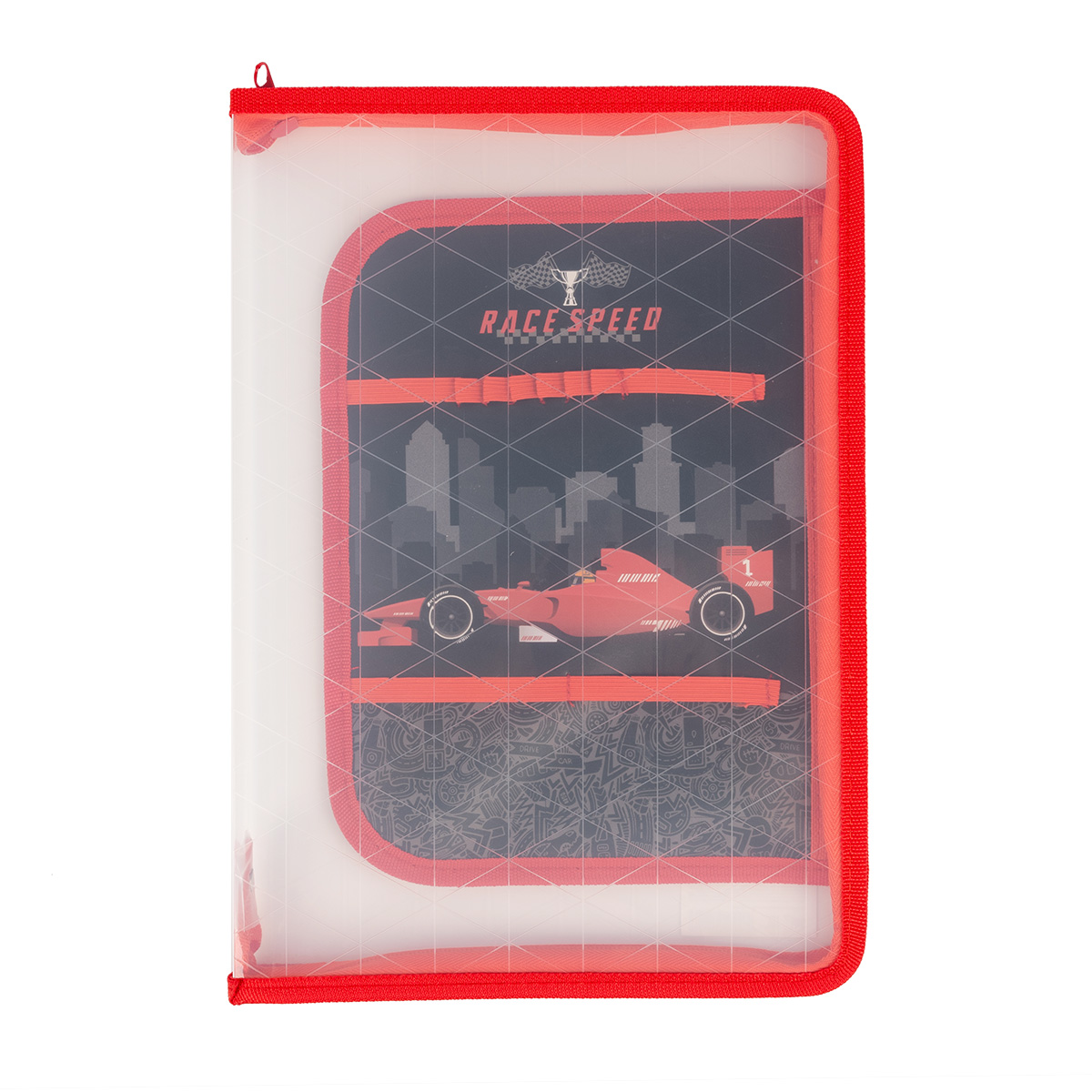 Папка-органайзер YES А4 на блискавці Race legend (492072)