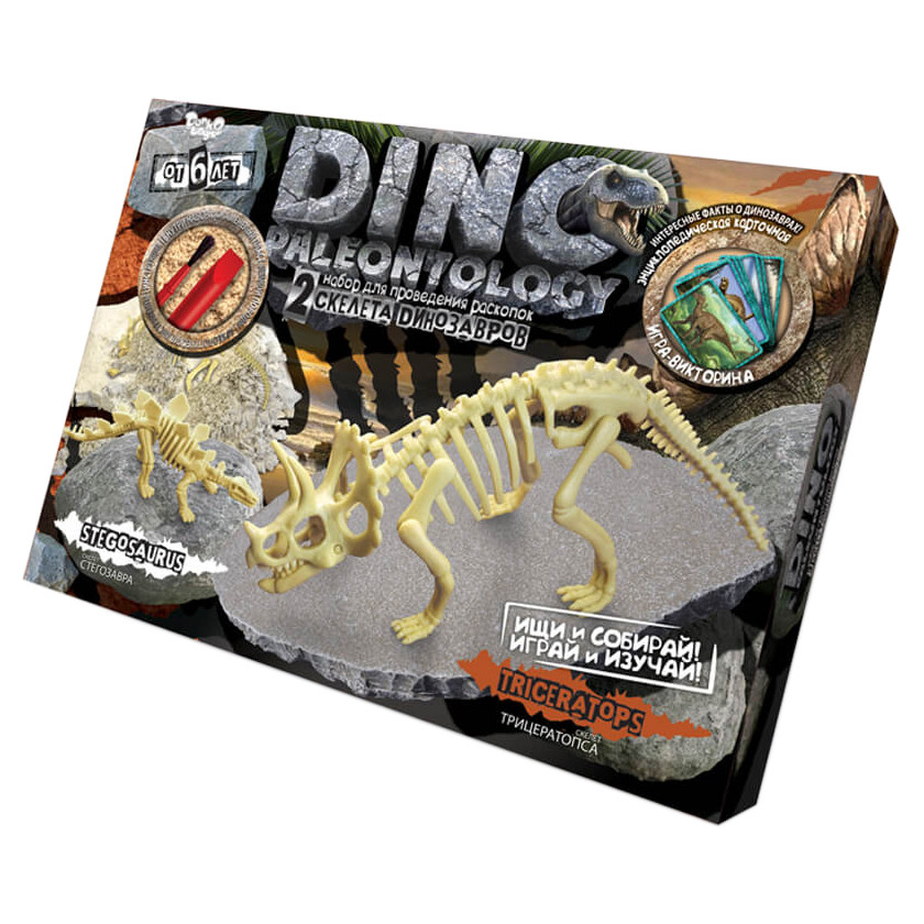 Дитячий набір для проведення розкопок DINO PALEONTOLOGY Danko Toys DP-01 Triceratops