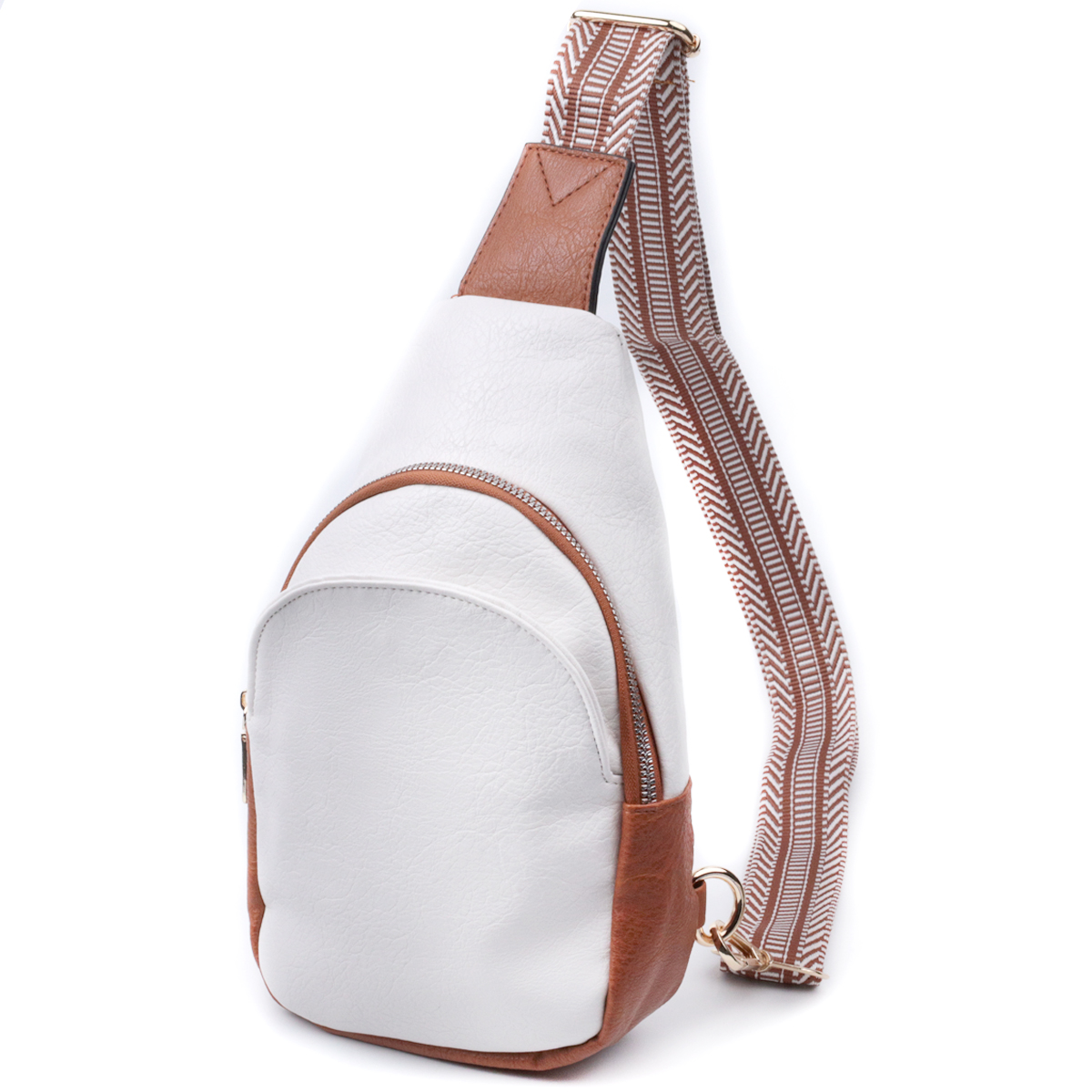 Жіноча сумка через плече з екошкіри Vintage 22779 Білий 15х25х5 см