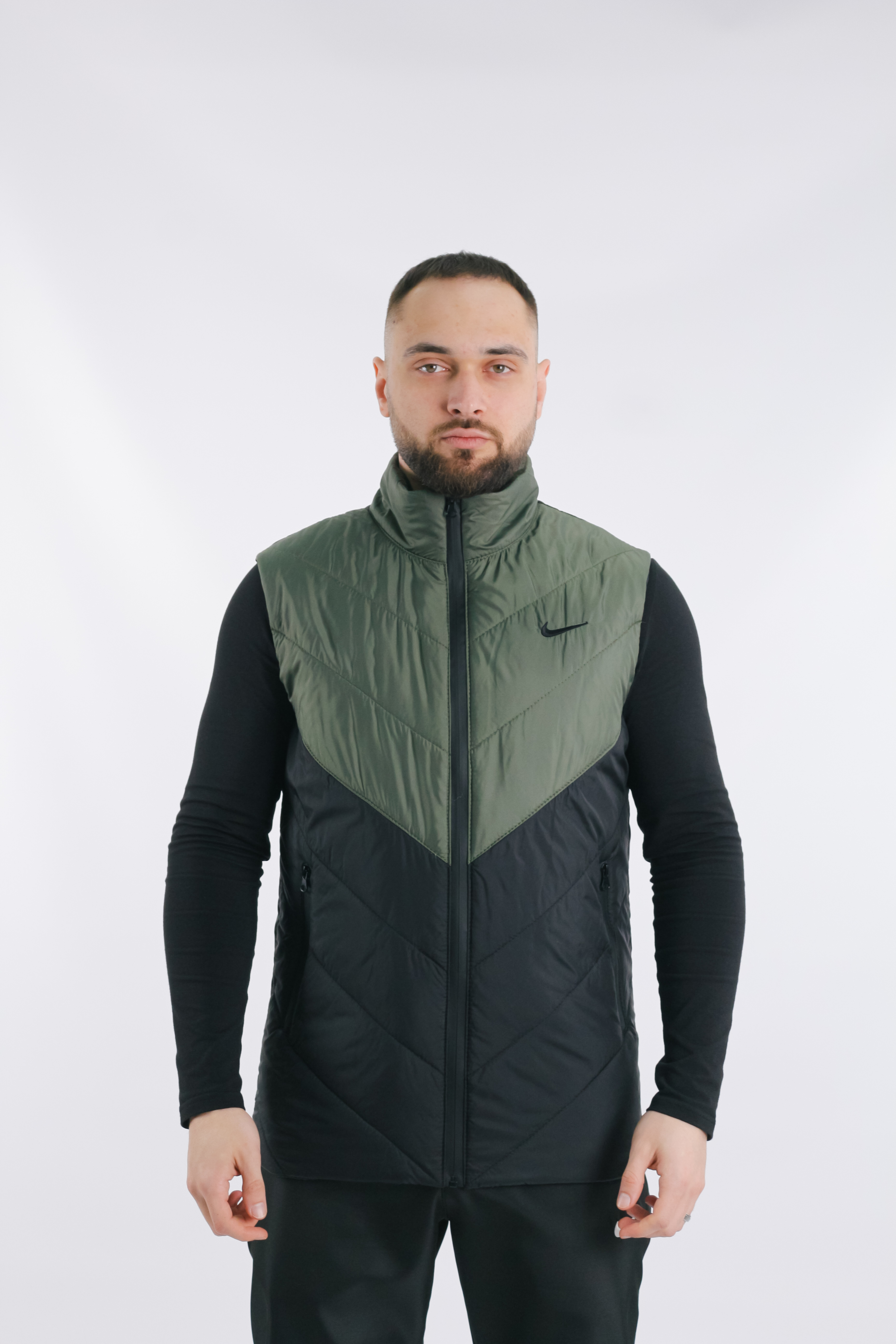 Жилетка чоловіча No Brand Clip 3XL Хакі-чорний (1620129060/3XL)