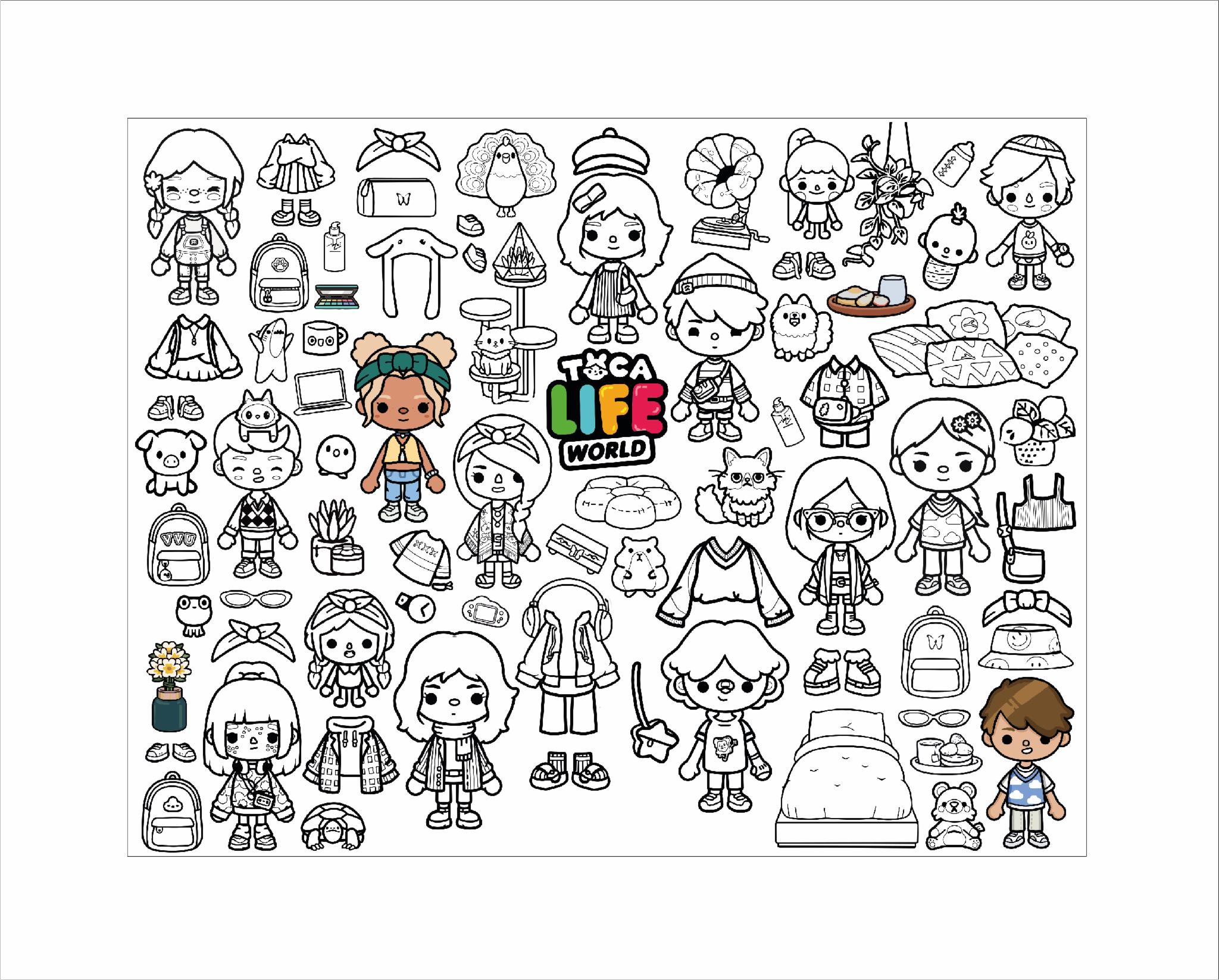 Розмальовка дитяча та тубус No Brand Toka Boka 100х130 см