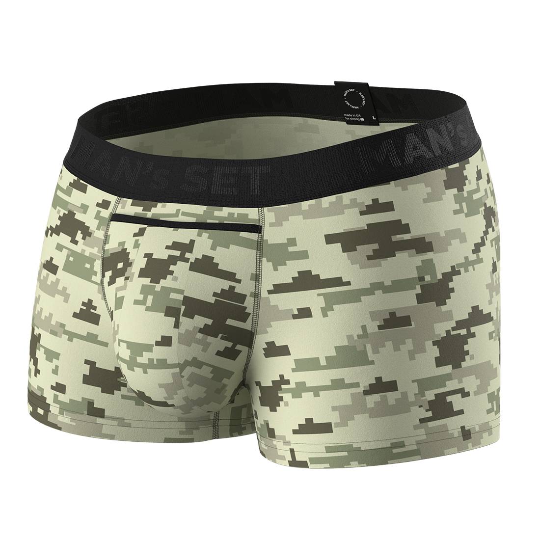 Чоловічі анатомічні боксери MAN's SET Classic 1.2 S З принтом пікселів (1151-2878)