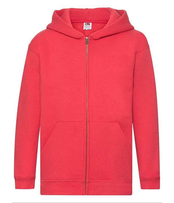 Толстовка Fruit of the loom Premium hooded sweat jacket Kids 152 см Червоний (62-035-0)