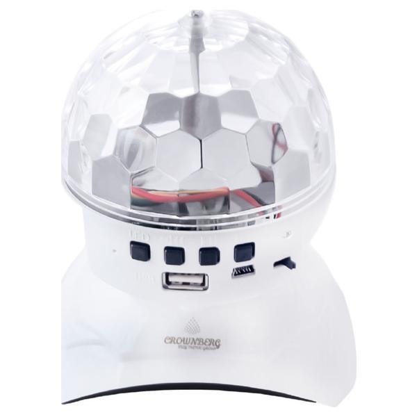 Диско Шар Акумуляторний Crownberg CB - 0308 З Блютуз Флешкой новорічна куля