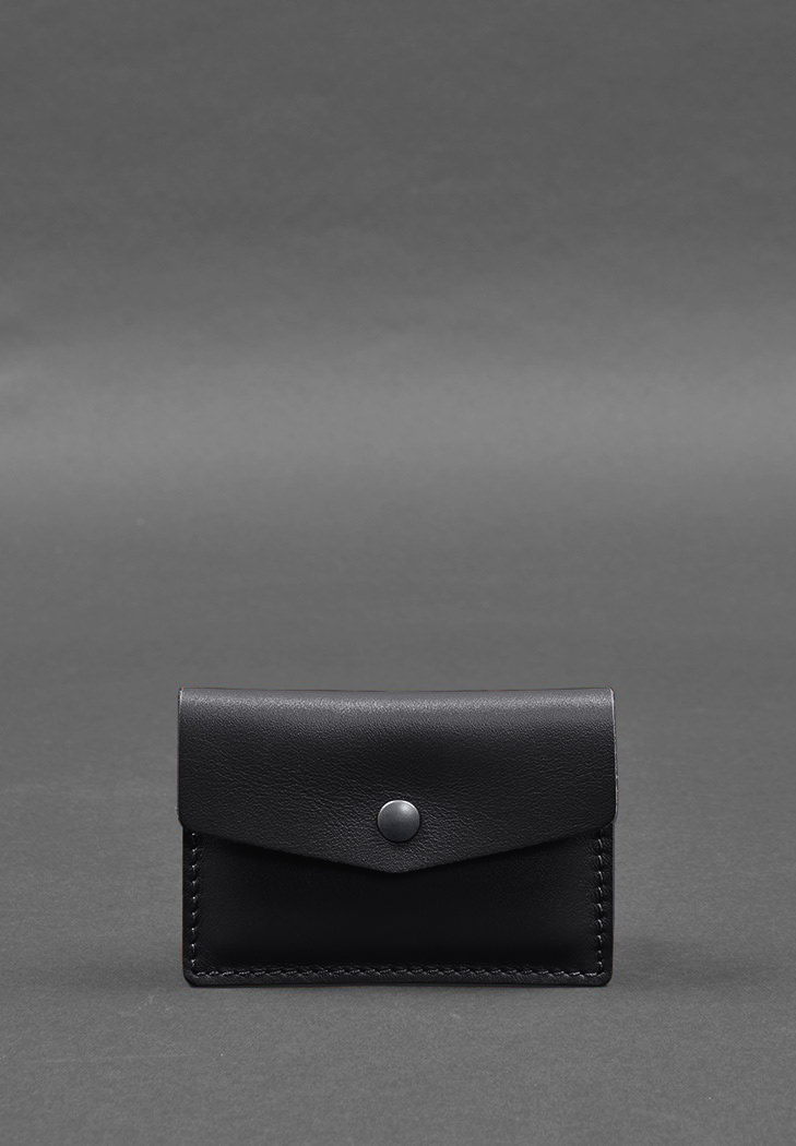 Шкіряний кард-кейс 9.0 чорний краст BlankNote