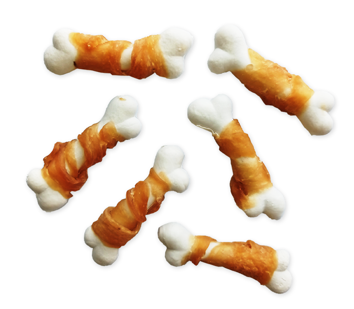 Кальцієві кісточки з курячим філе для собак Dankers 500 г (DP09/500)